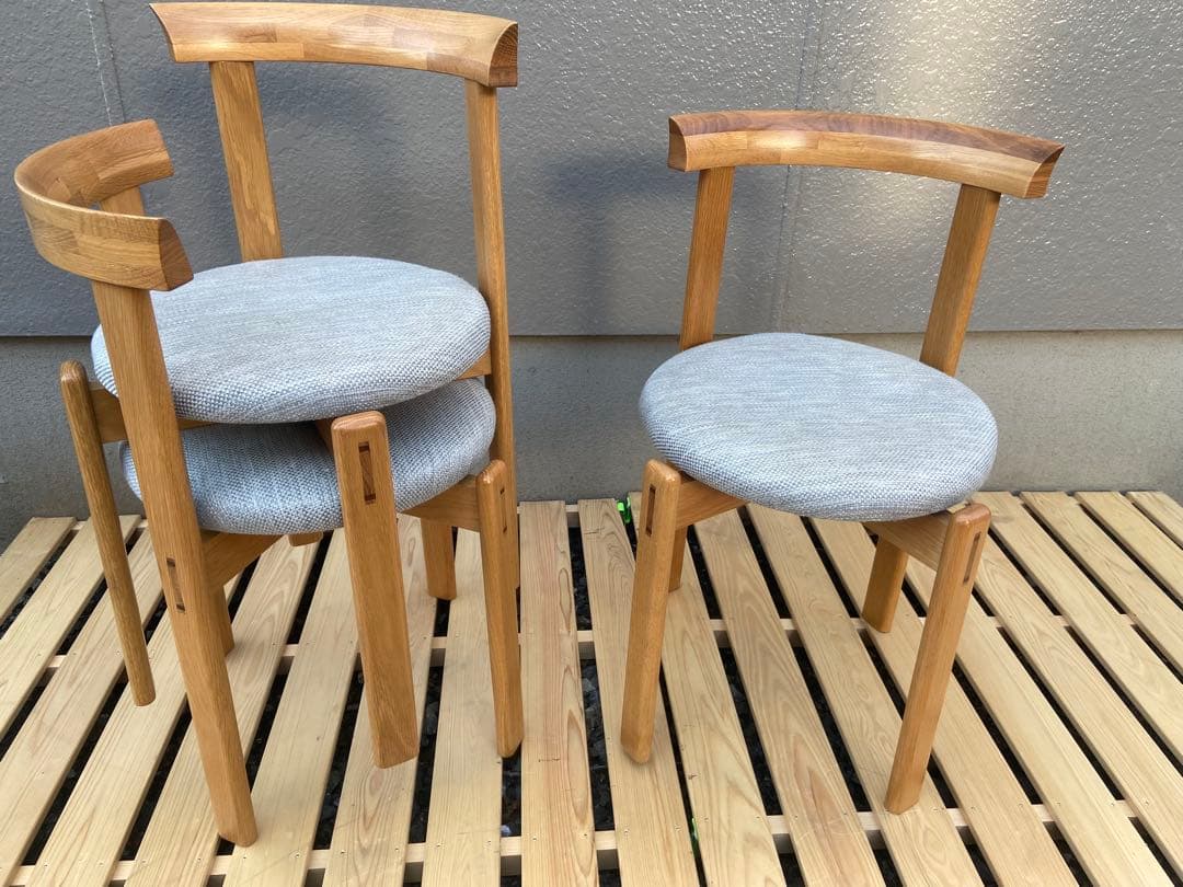 回転椅子　三脚セット