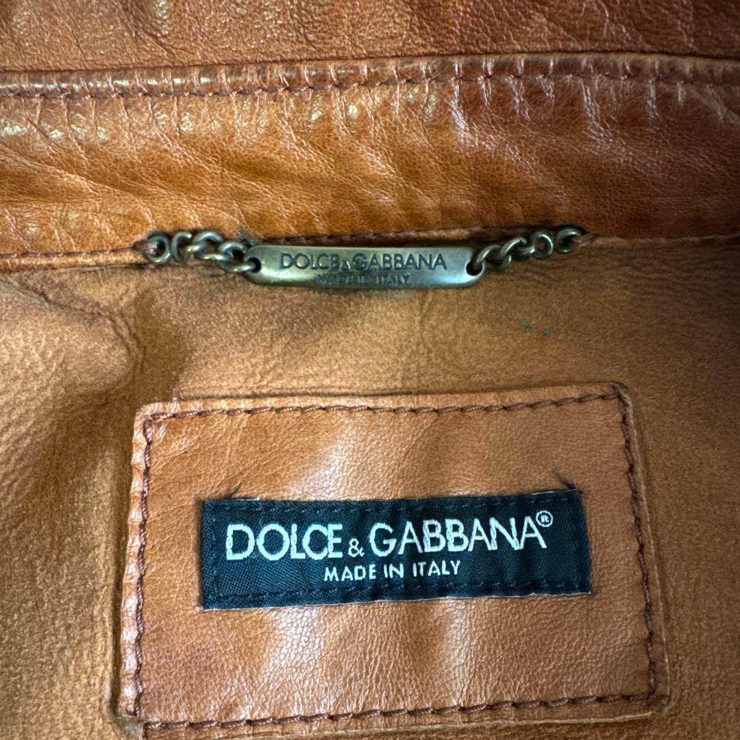 ドルチェアンドガッパーナ レザージャケット サイズ50(L)