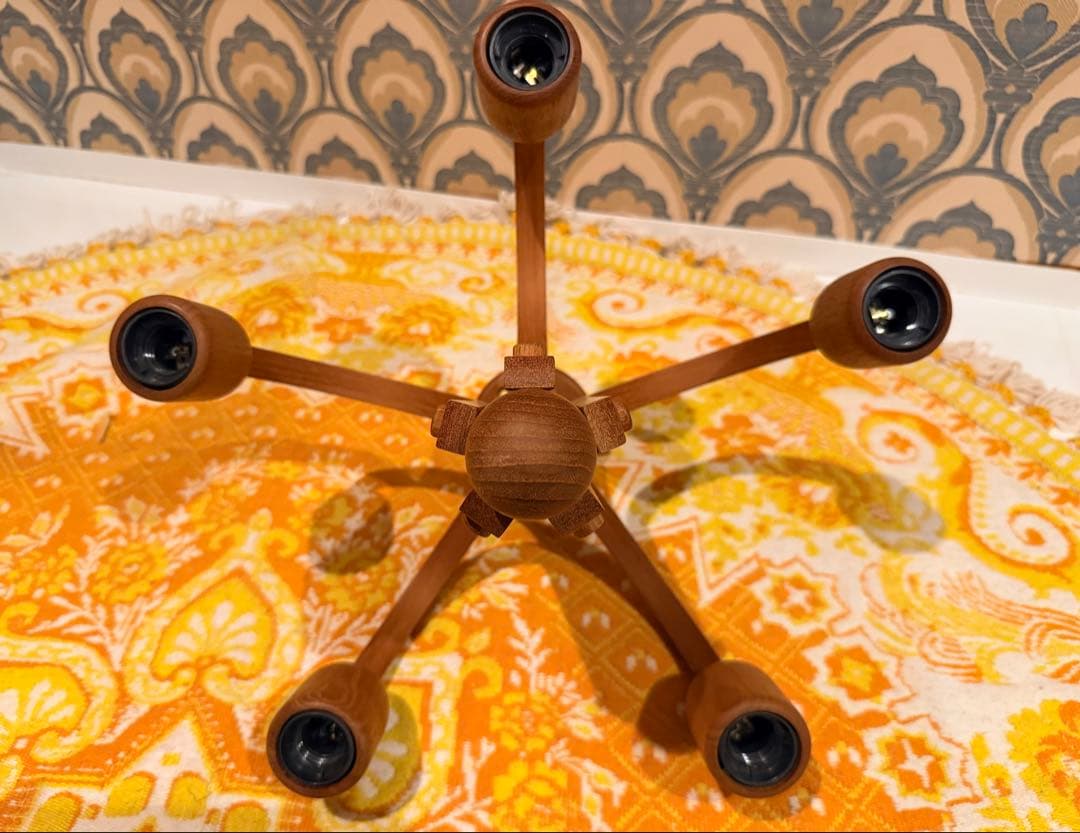 Domus ドムス 5灯 シャンデリア 照明 ヴィンテージ ヤマギワ 北欧