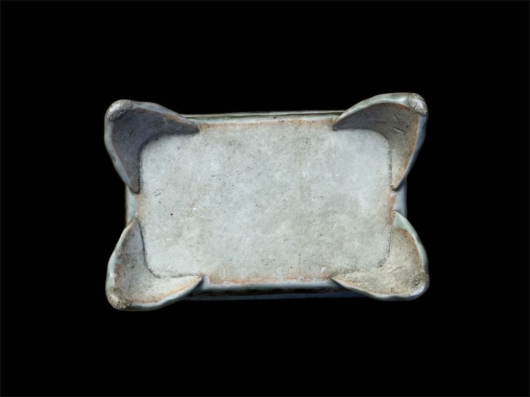 青磁　盆栽鉢 青磁 盆栽　五彩鉢