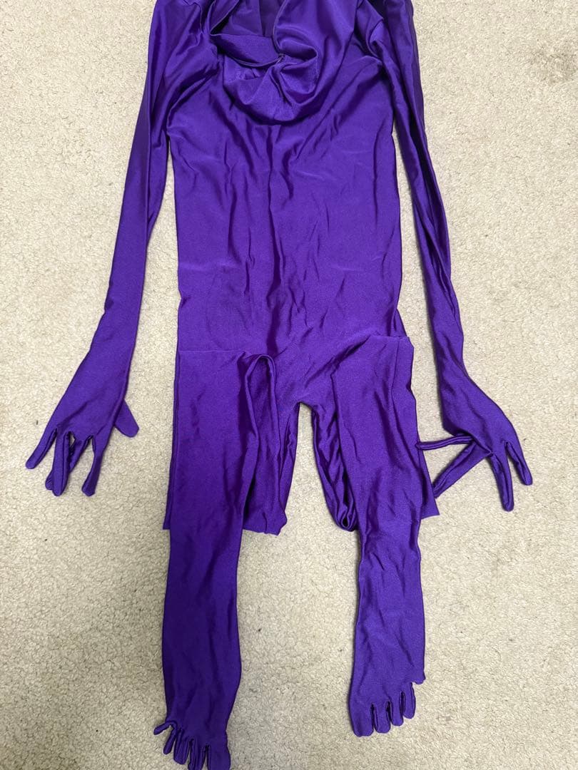 アートソン製　女性サイズ・パープル全身タイツ　ZENTAI、コスプレ、戦隊