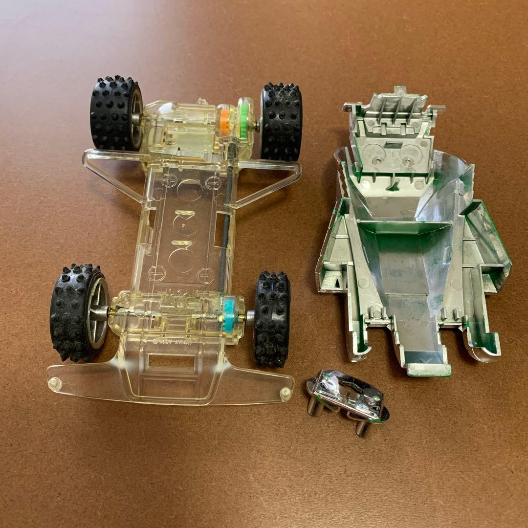 ミニ四駆　バーニングサン　透明シャーシ