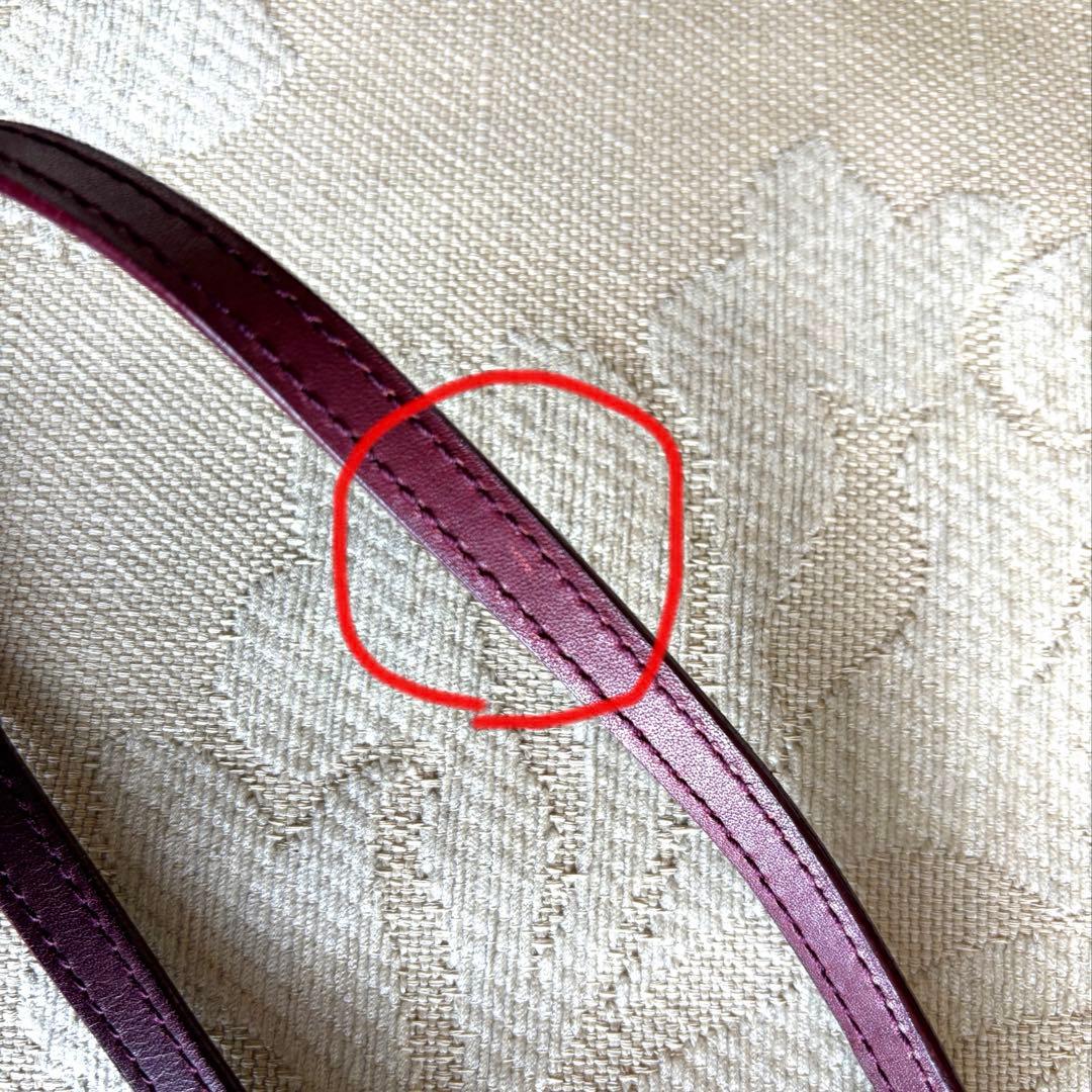 ディオール トロッター サドルバッグ ボルドー 美品