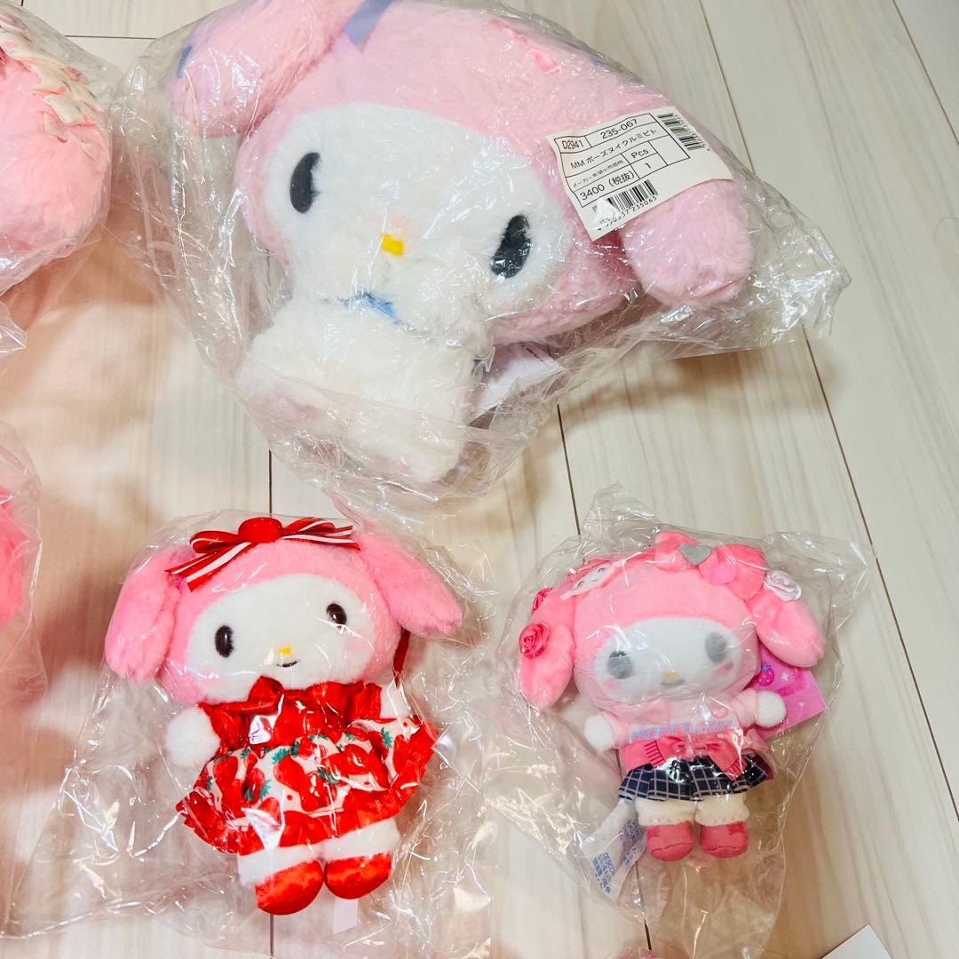 新品未使用　お顔厳選　27点　サンリオ　マイメロディ　ぬいぐるみ　マスコット