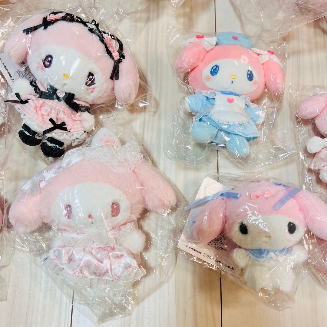 新品未使用　お顔厳選　27点　サンリオ　マイメロディ　ぬいぐるみ　マスコット