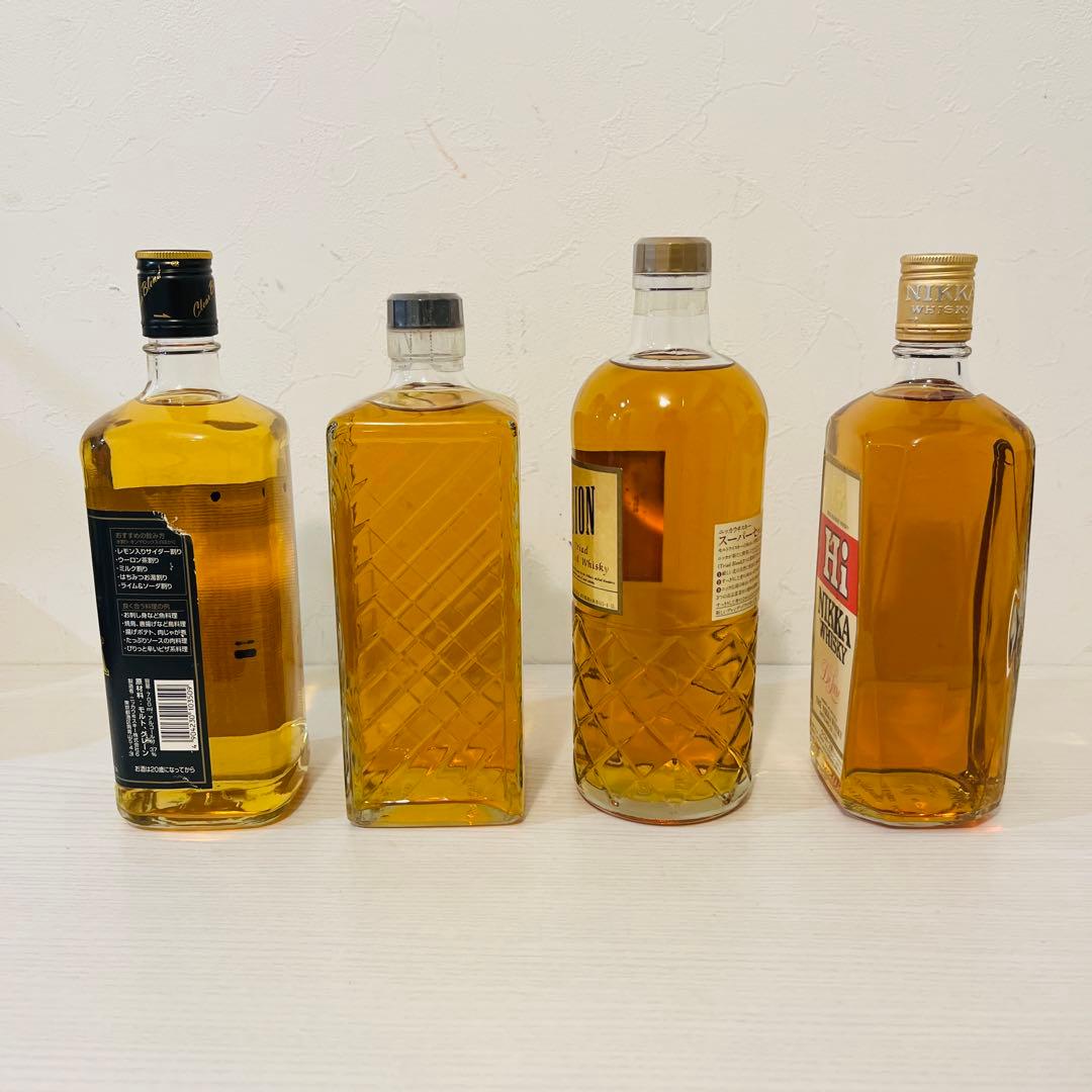 ニッカウイスキー　終売品　旧ボトル　4本　古酒　NIKKA 竹鶴　余市