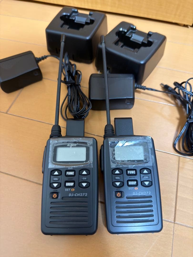ほぼ新品【3台セット】アルインコ特定小電力トランシーバー DJ-CH272