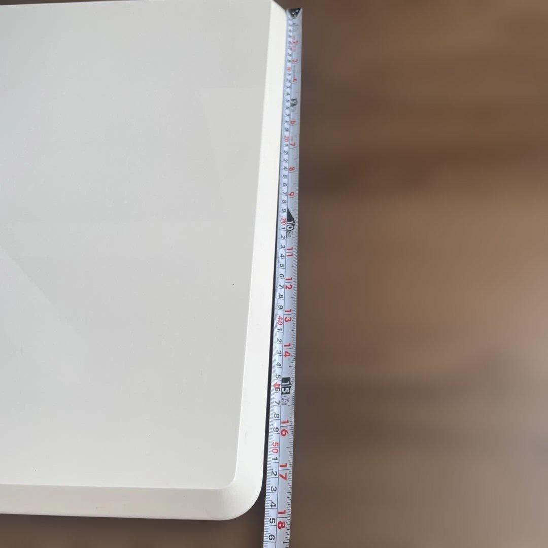 再お値下げ・移動がしやすいキャスター付き　ディノス昇降式テーブル幅120 白