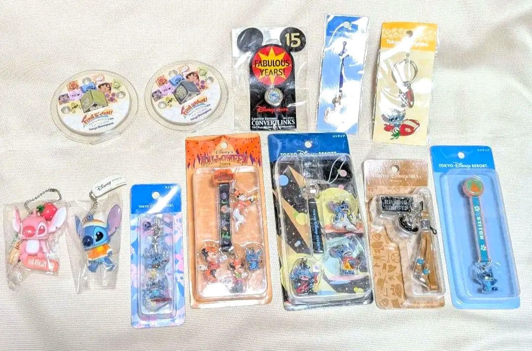 新品　ディズニーリゾート　ストア フィギュアストラップ等　12個まとめ売り