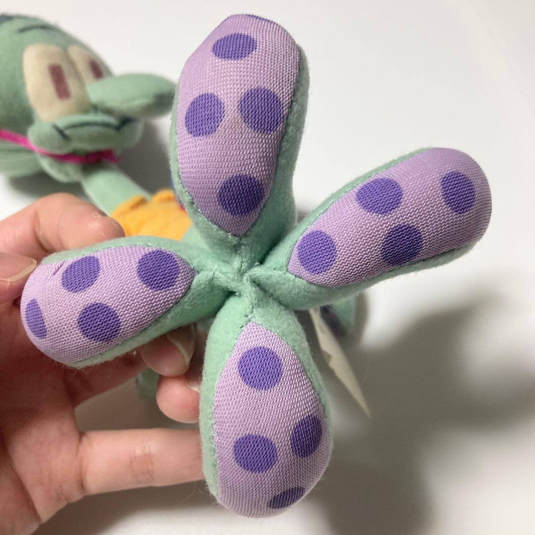 スポンジボブ　イカルド　ぬいぐるみ　詳細不明　パーティーハット　海外　レトロ　珍