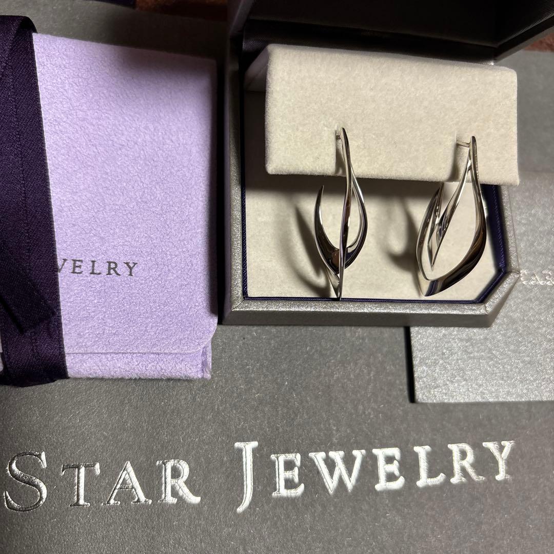 STAR JEWELRY スタージュエリーWAVE ピアス　両耳用
