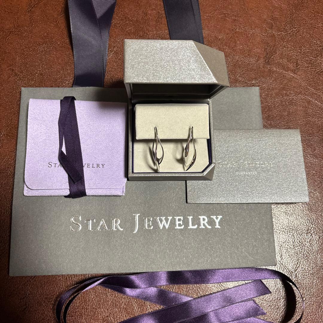 STAR JEWELRY スタージュエリーWAVE ピアス　両耳用