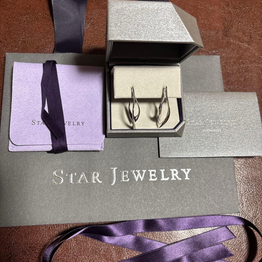 STAR JEWELRY スタージュエリーWAVE ピアス　両耳用