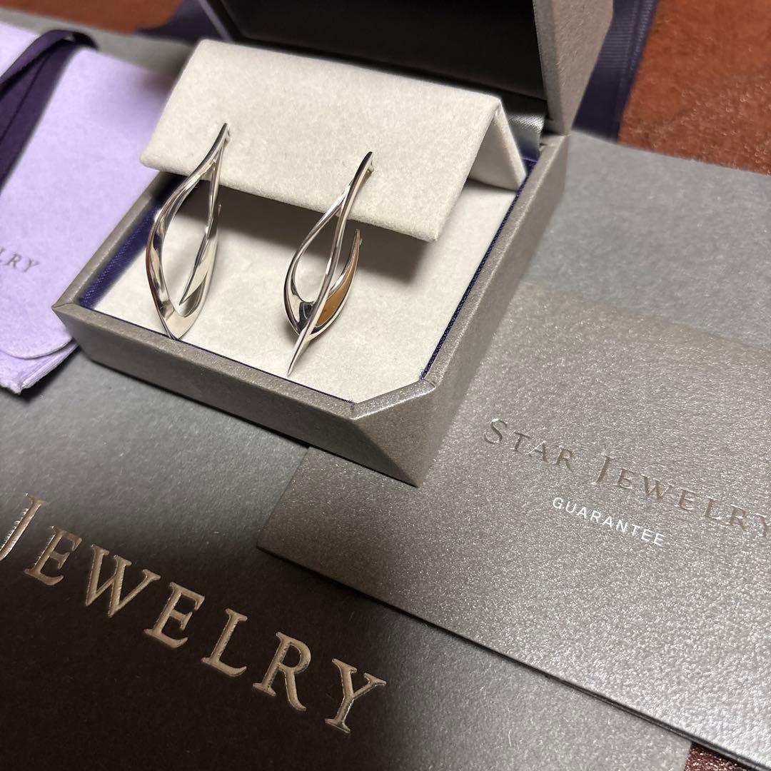 STAR JEWELRY スタージュエリーWAVE ピアス　両耳用