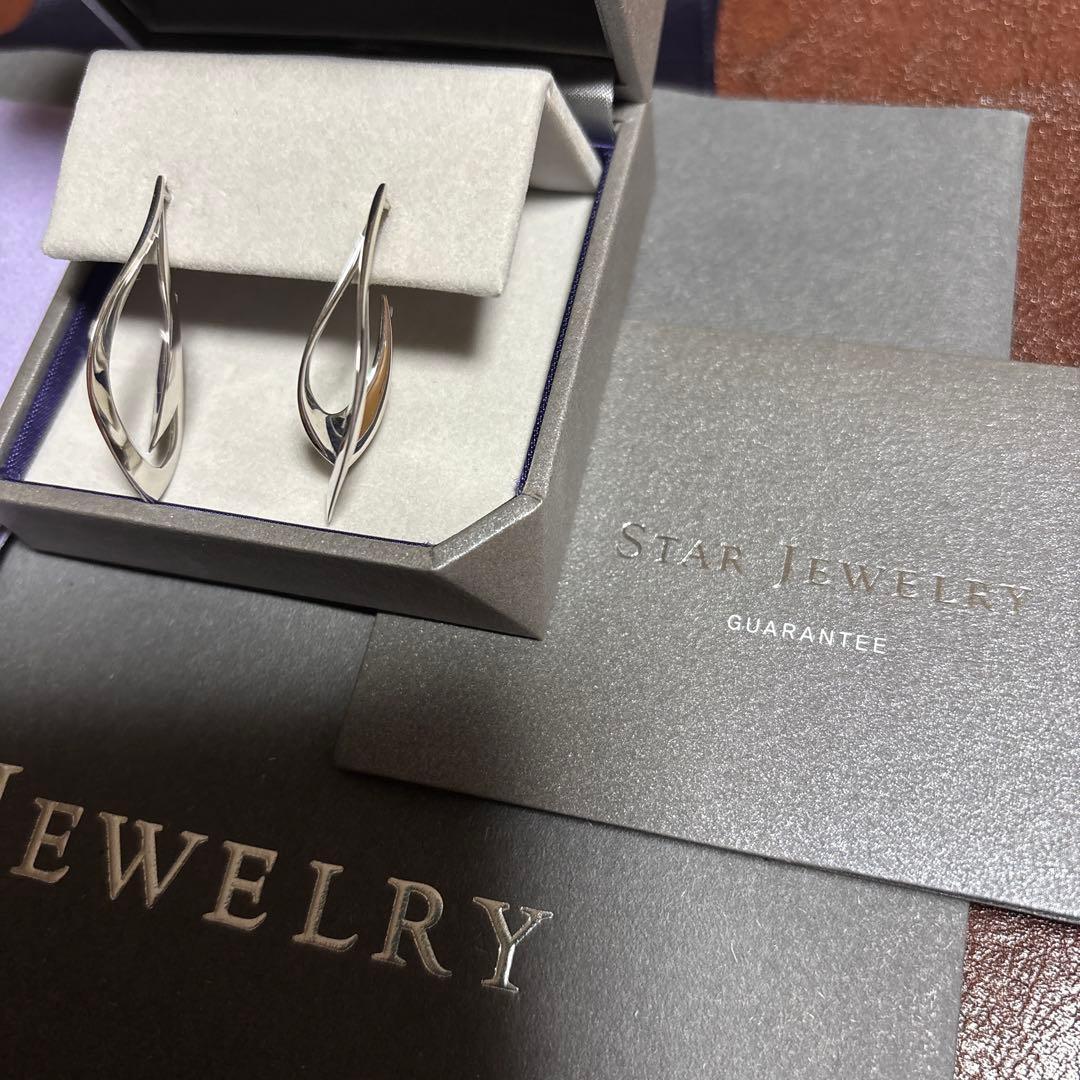 STAR JEWELRY スタージュエリーWAVE ピアス　両耳用