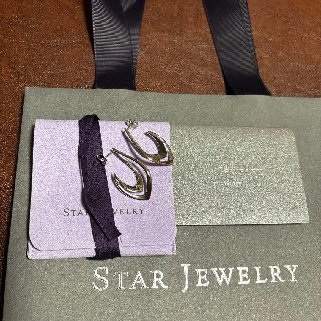STAR JEWELRY スタージュエリーWAVE ピアス　両耳用