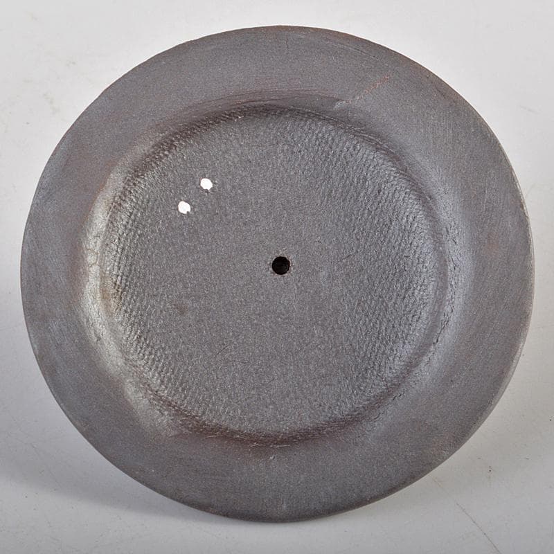 煎茶道具　萬古焼　白雲造　型萬古　遊環　横手急須　共箱　M　R7099