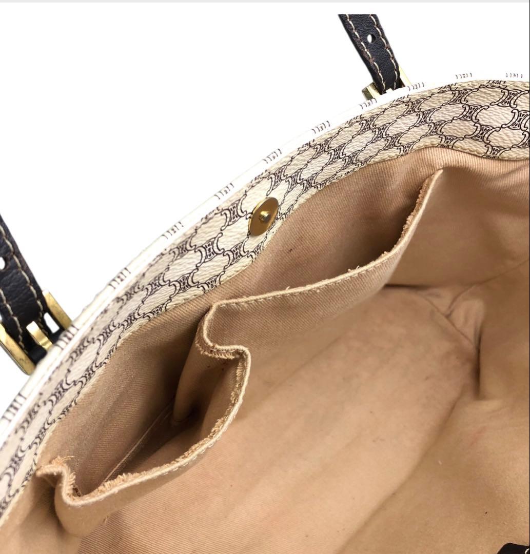 CELINE セリーヌ　ヴィンテージ　マカダム　ハニカムパターントートバッグ