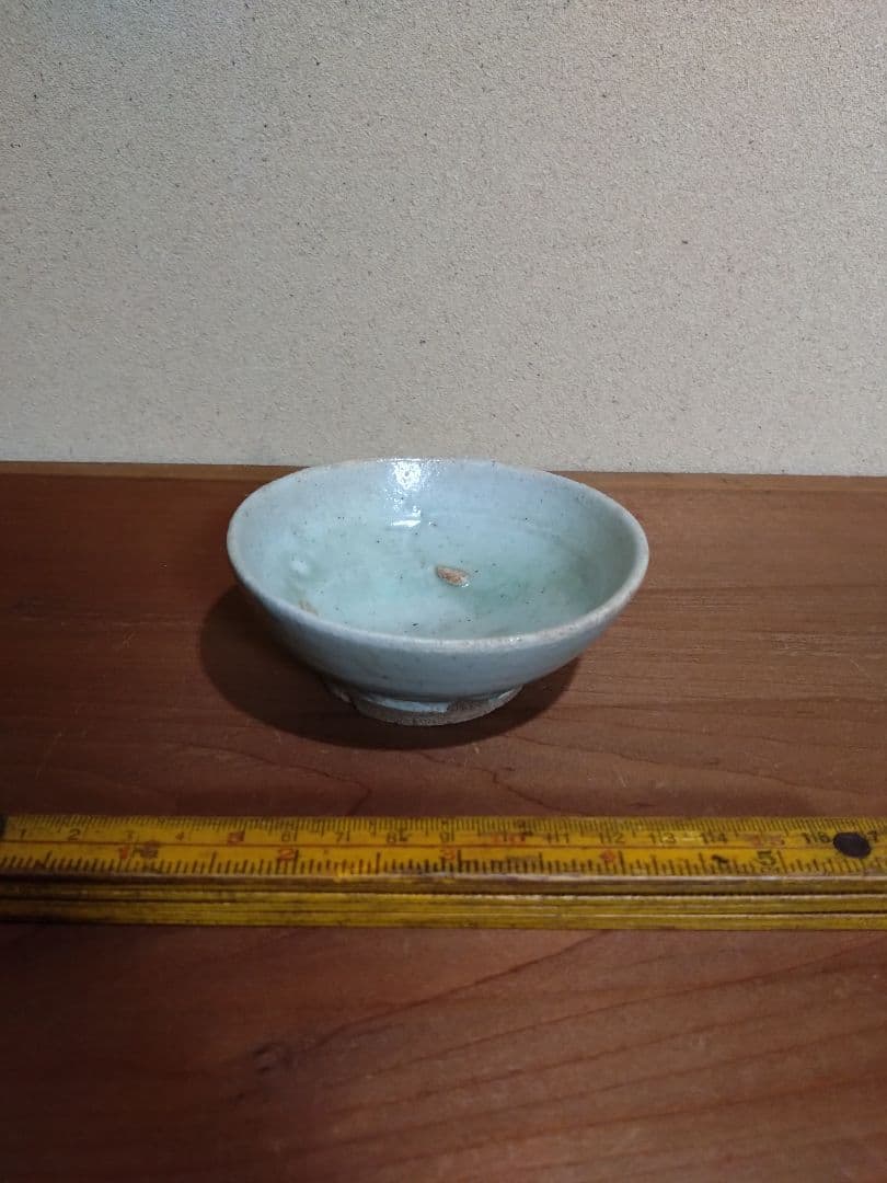 李朝初期 白磁 平盃 無庇完品