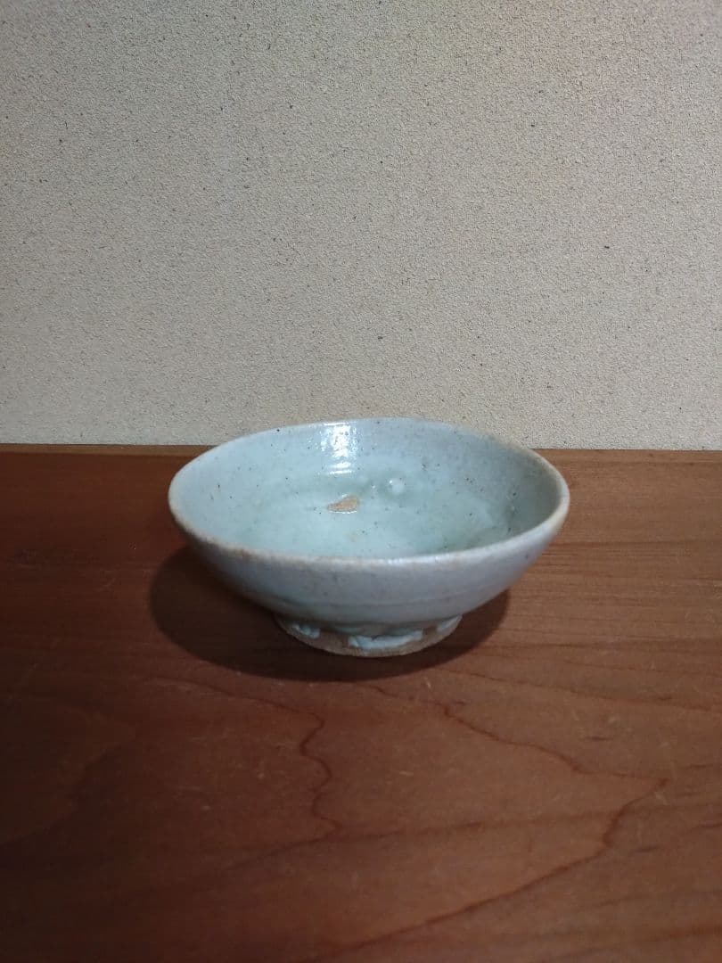 李朝初期 白磁 平盃 無庇完品