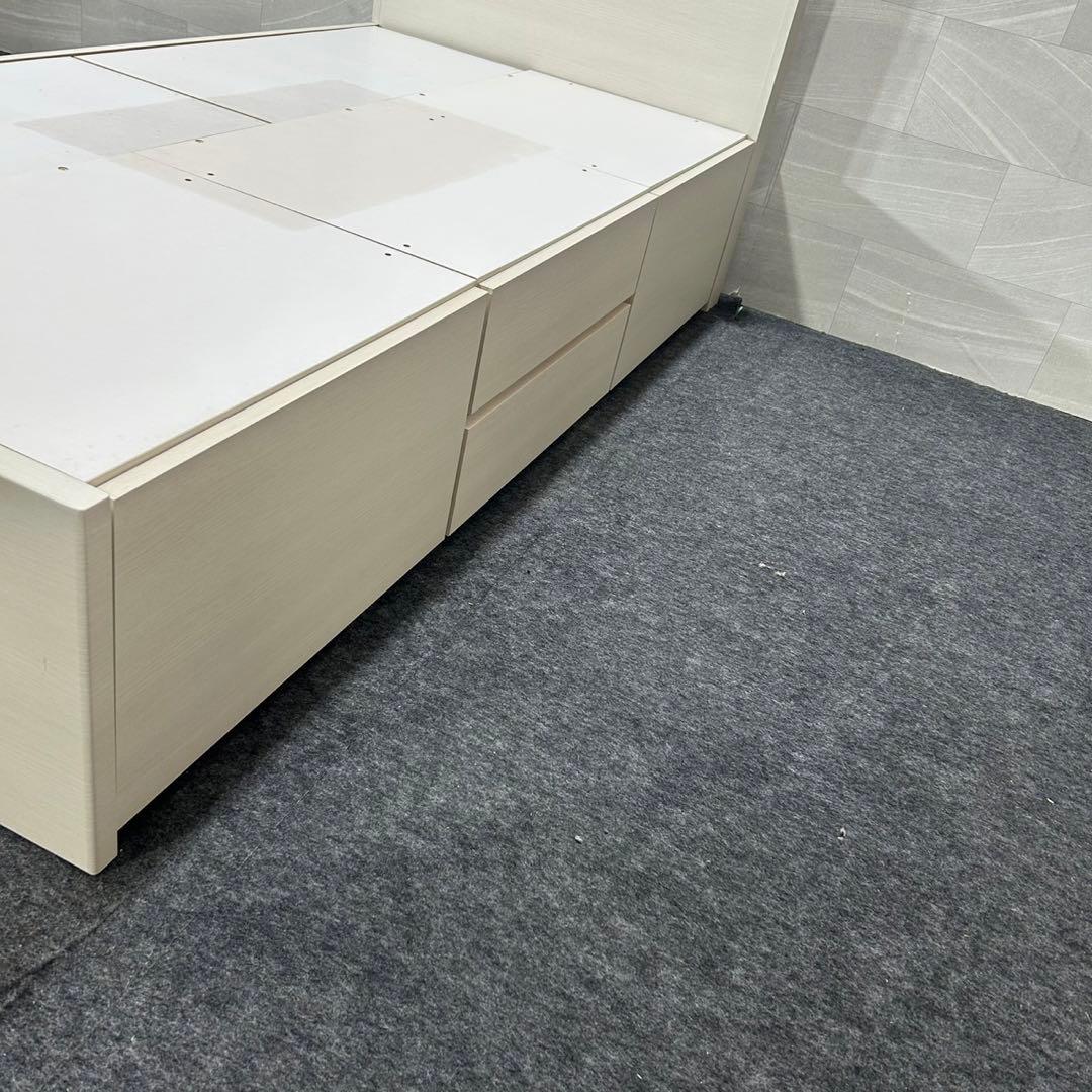 ニトリ シングル ベッドフレーム ジオチェスト 収納 格安 d3751
