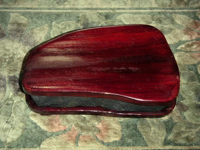 ♥中国　端渓硯　梅花坑　彗星　2370ｇ　硯　骨董品