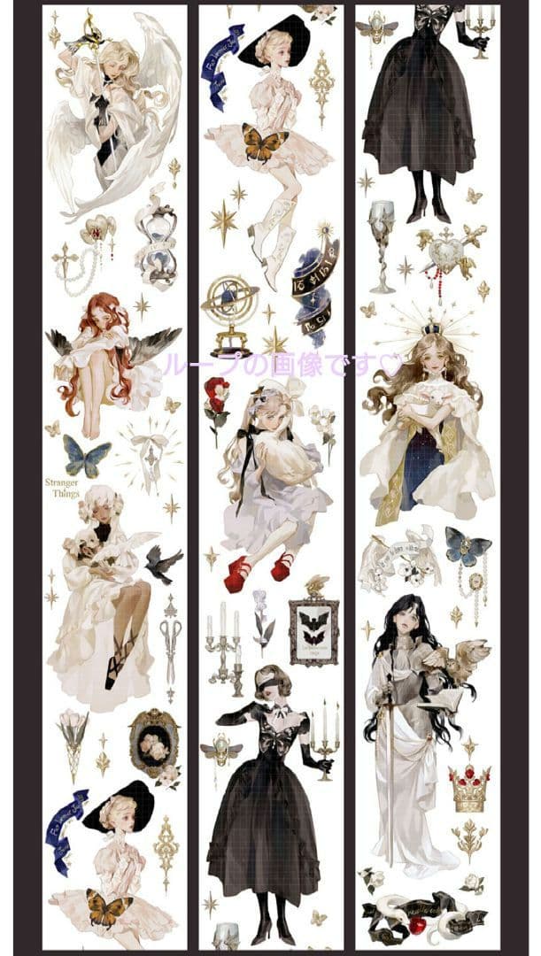 ✩再販✩J273＃神之女使(贝壳光)Shine切り売り海外人物マステ女の子