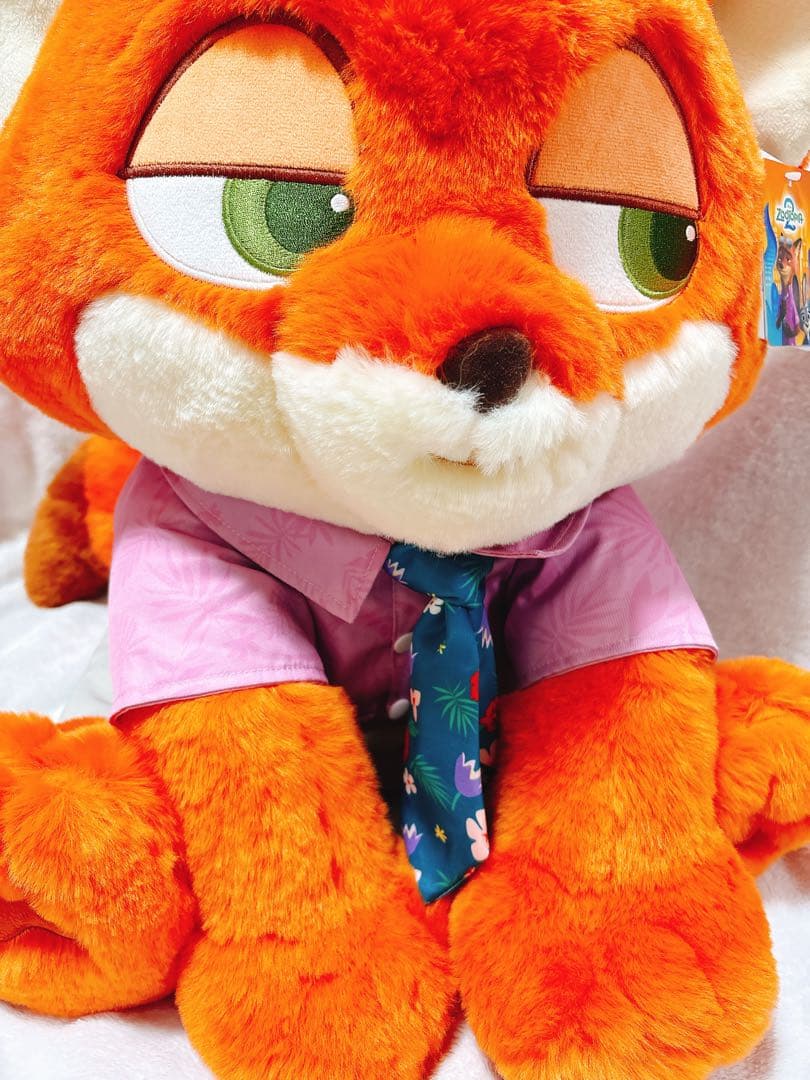 ズートピア゙２　ニック　大きな　ぬいぐるみ　ブランケット付き　コストコ　新作