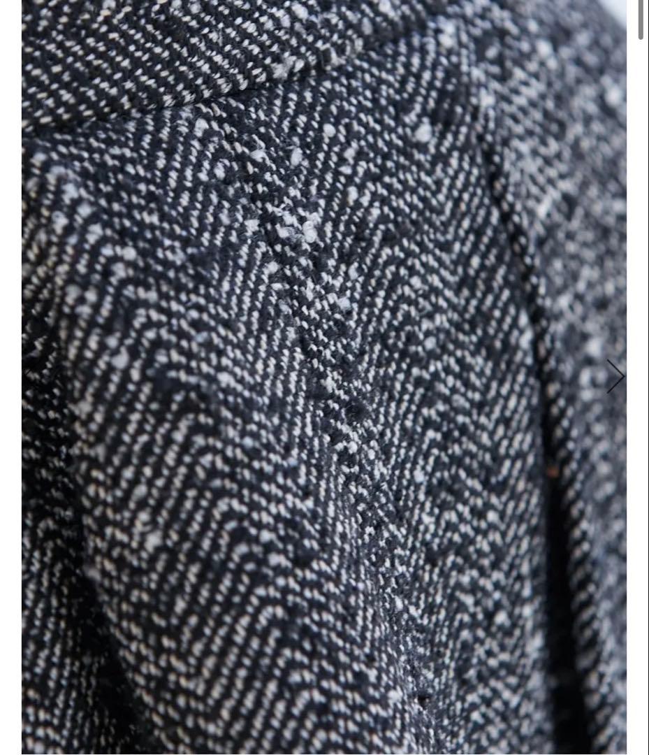 SEVEN TEN ツイードハイウエストフレアキュロット(ヘリンボーン) XS