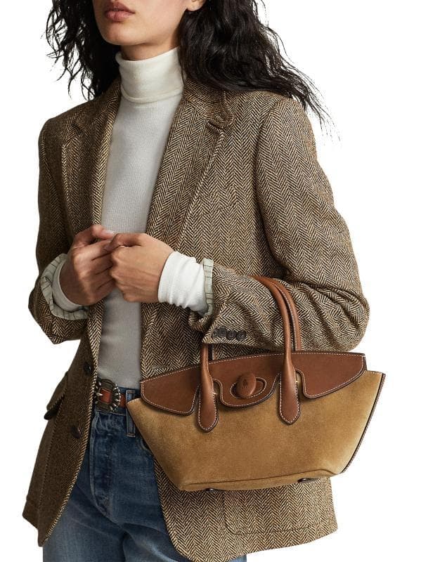 公*o様 ラルフローレン Bellport サッチェル ハンドバッグ ショルダー