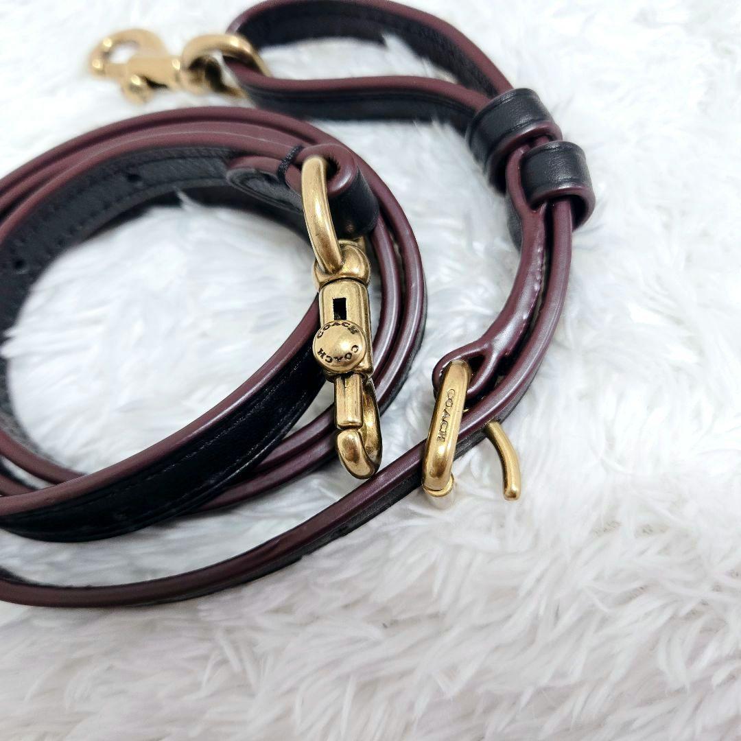 COACH ドリーマー ハンドバッグ 斜めがけ ツイード レザー 2way 黒