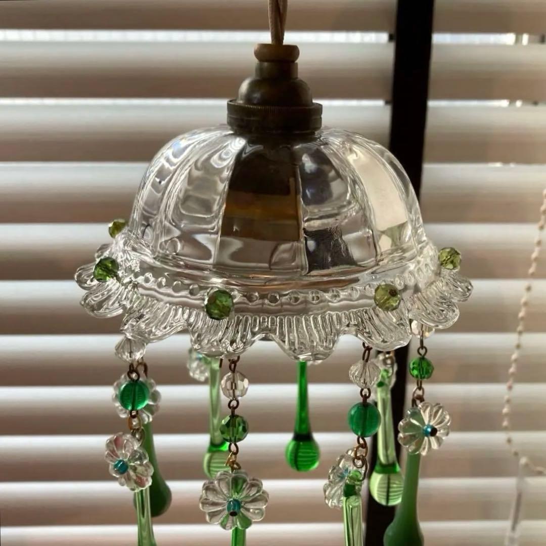 ミニシャンデリア　1920年（大きめ）　フランスアンティーク　シェード