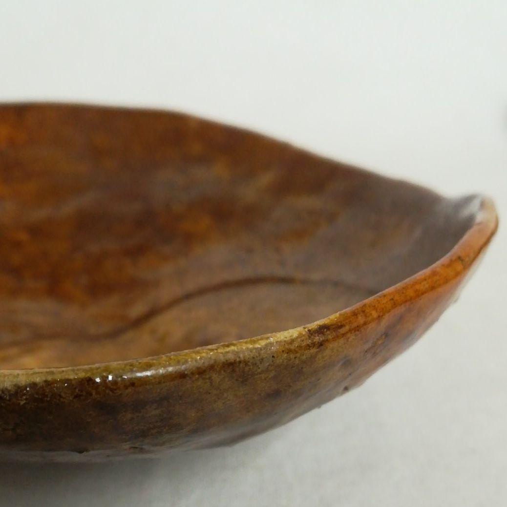 陰陽文　手捻り皿　5枚揃