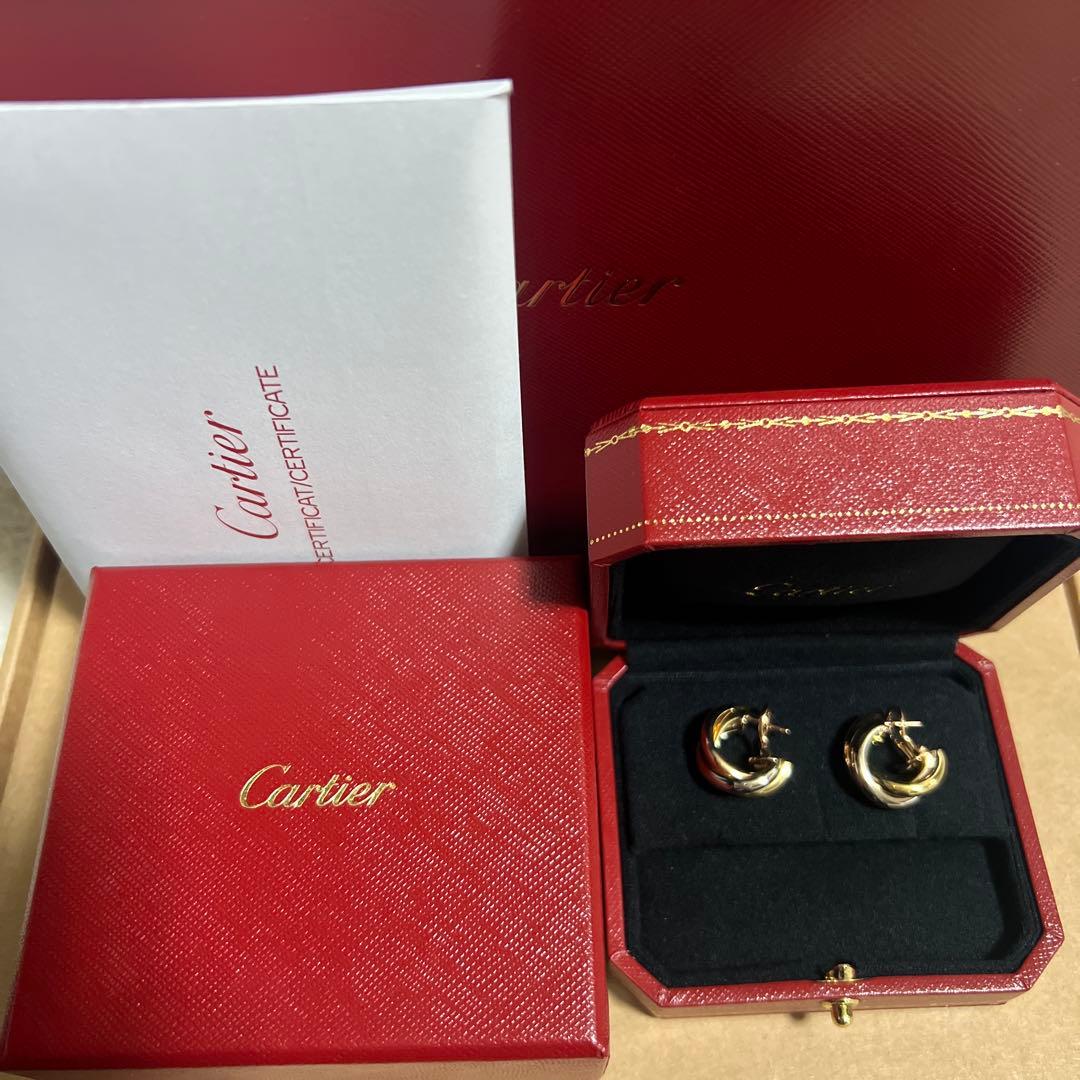 Cartierカルティエ★トリニティピアスクラシックモデル正規品