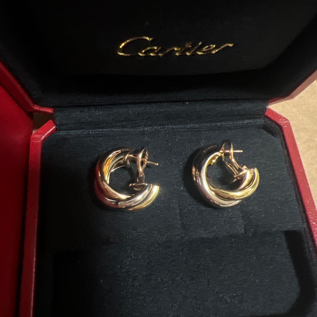 Cartierカルティエ★トリニティピアスクラシックモデル正規品