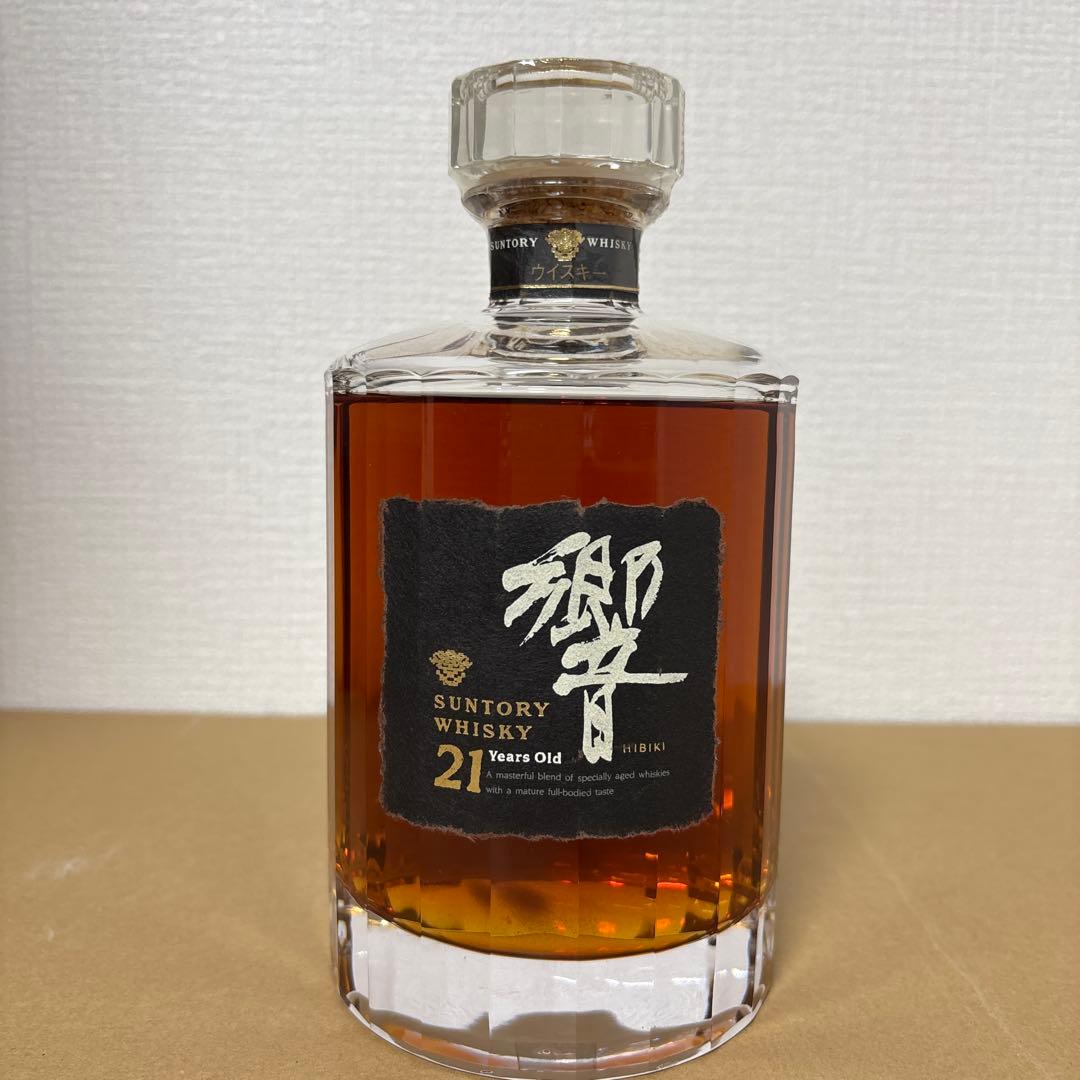 レア　サントリーウイスキー　響21年　初期ボトル(番号無し) 旧ボル　古酒