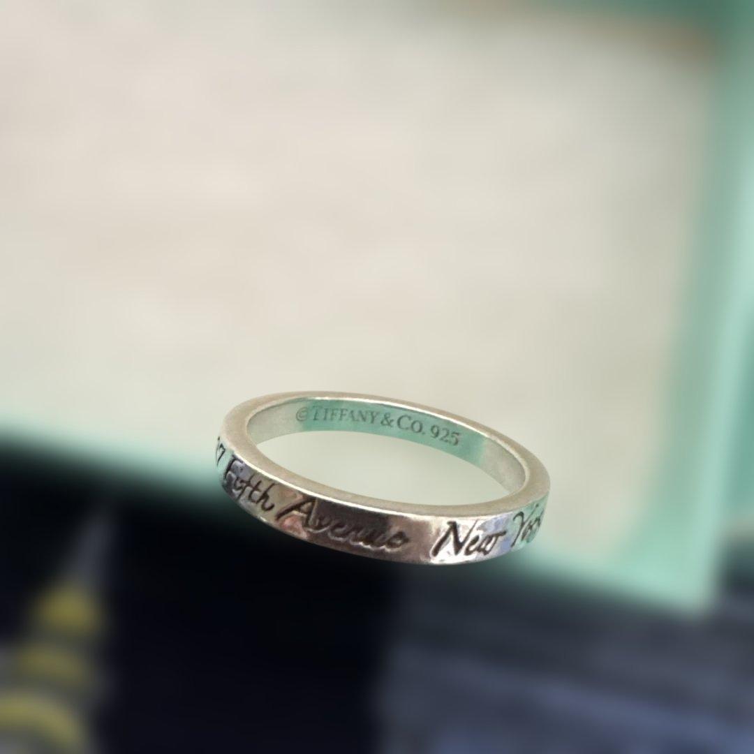 ひ*り様 Tiffany & Co. シルバー925 リング/ノーツ　ナローリン