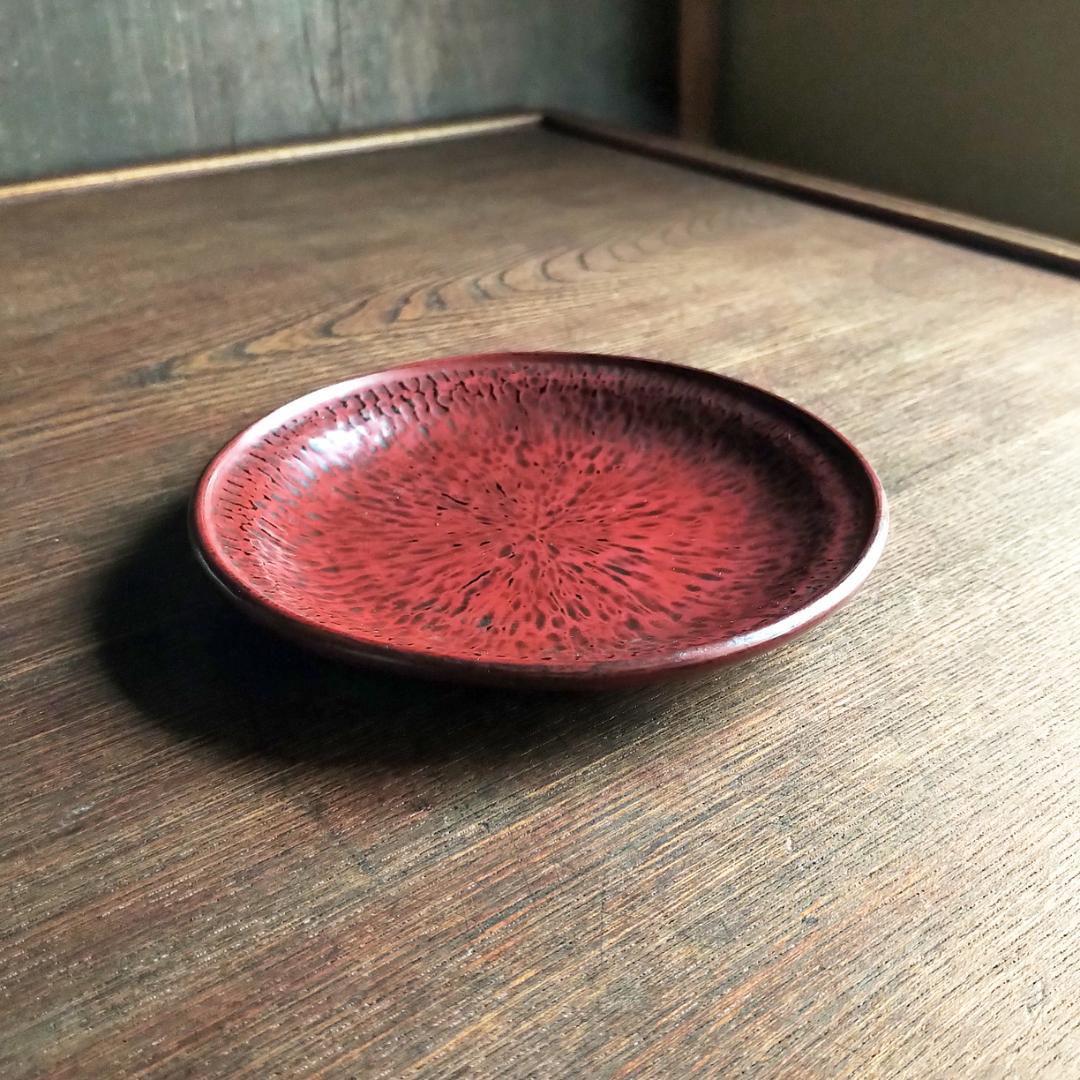 【なつ：2枚】博古堂　刀痕の美　銘々皿・菓子皿・茶托　③+④