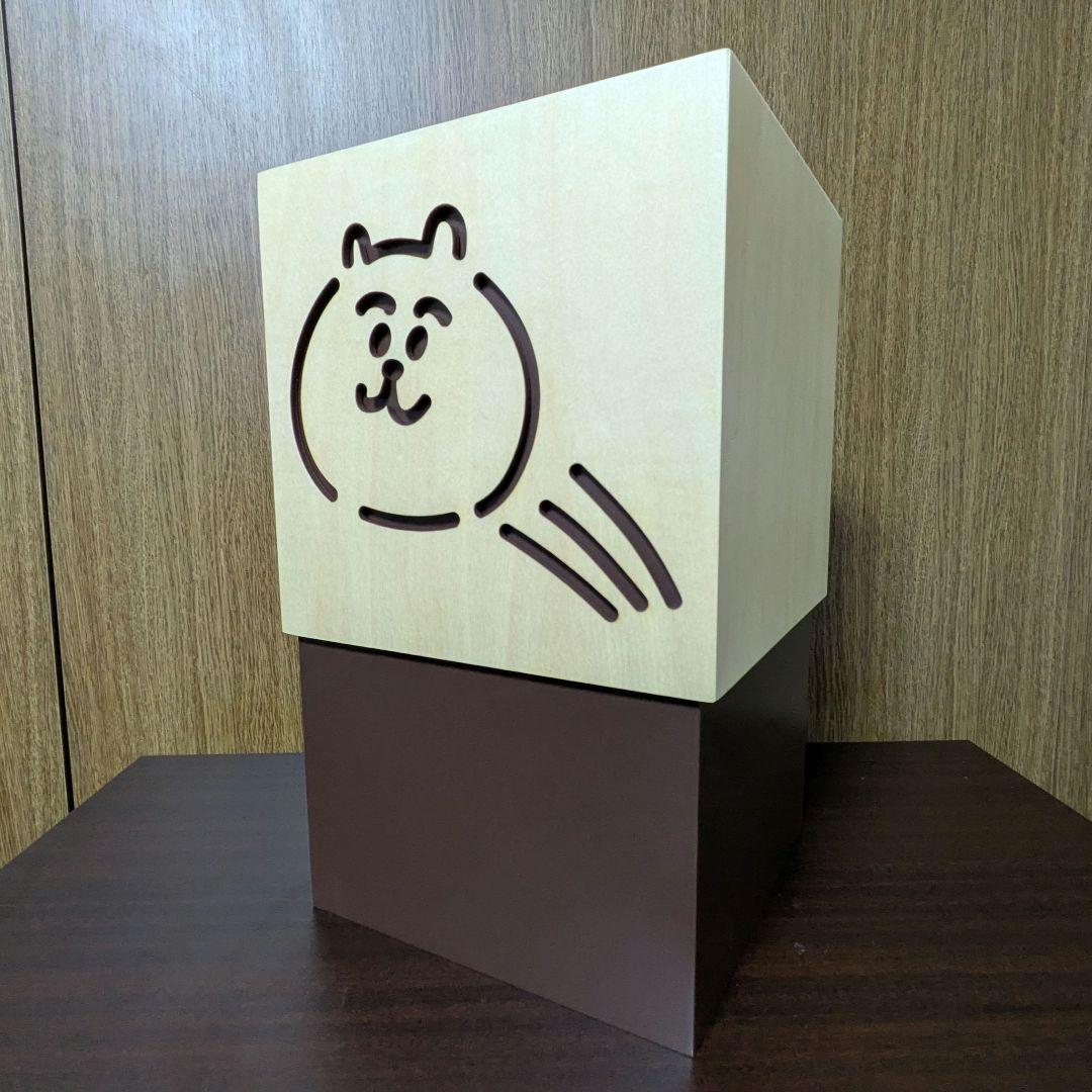 ヤマト工芸×瀬戸弘司 W CUBE ブラウン/ナチュラル　梱包段ボール付属