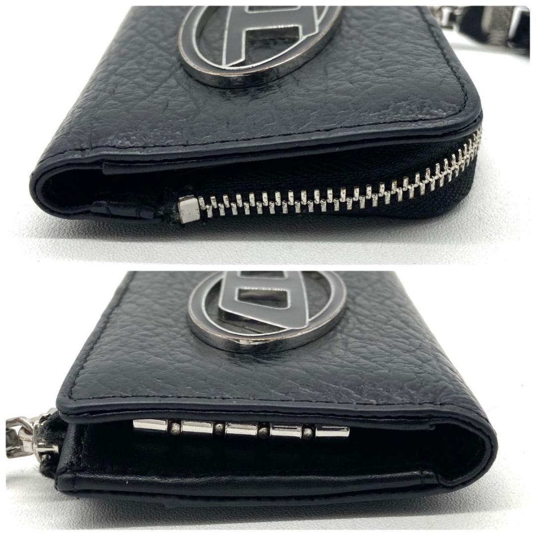 入手困難　極美品✨️ディーゼル　Dロゴ　デカロゴ　キーケース　ケース　黒