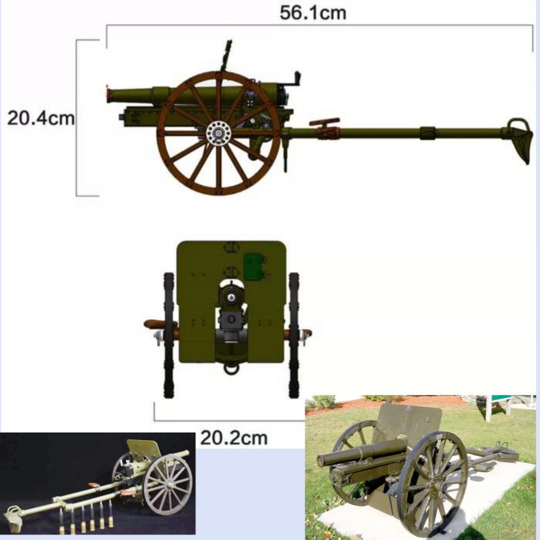 １/6スケール　手作　四一式山砲　模型レプリカ　新品