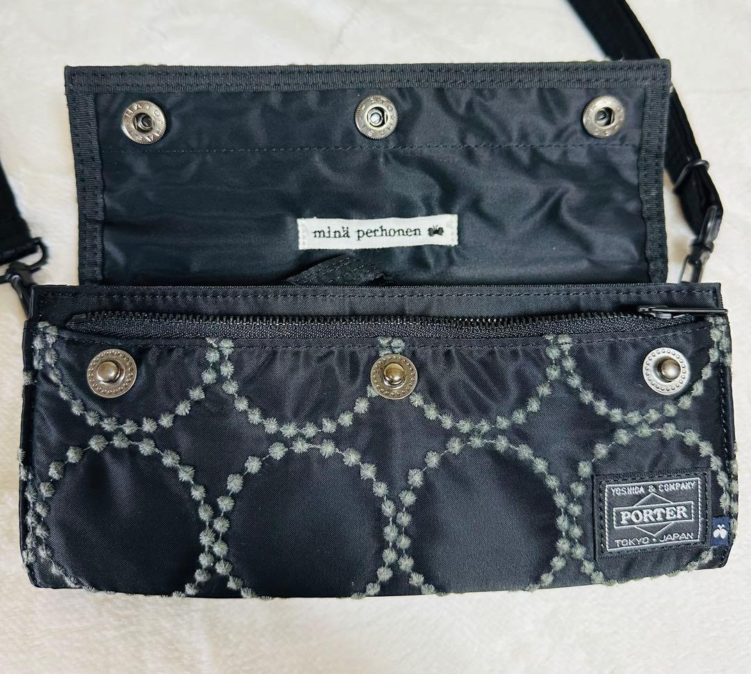ミナペルホネン✖️PORTER ショルダーバッグ ブラック