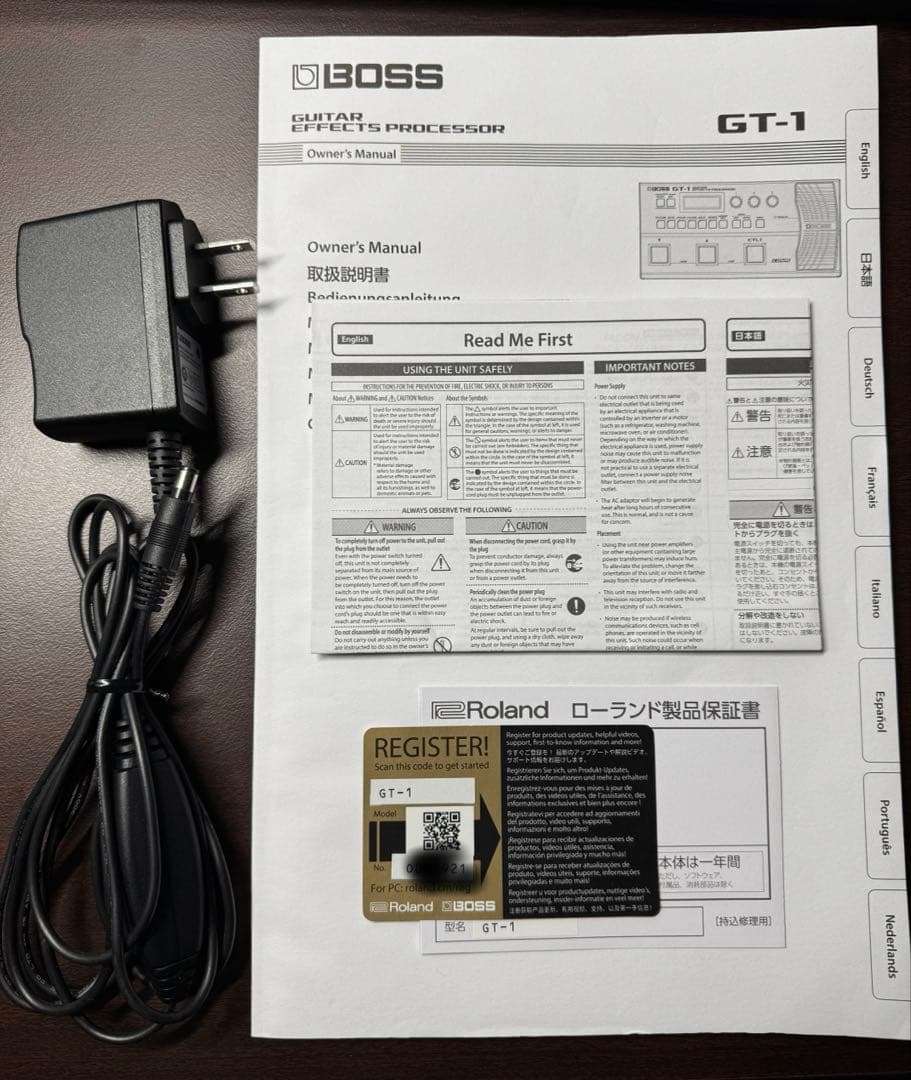 【美品】BOSS GT-1 アダプタ&説明書付き