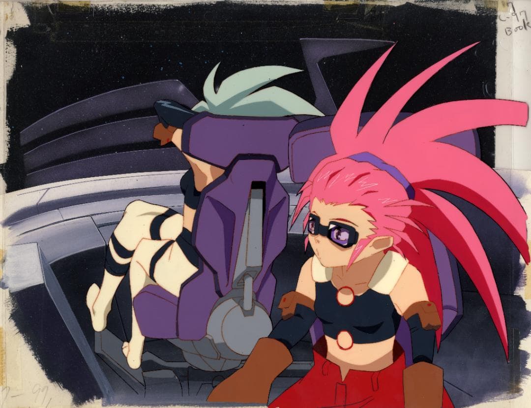 天地無用! TV 鷲羽 魎呼 セル画 手書き背景合致