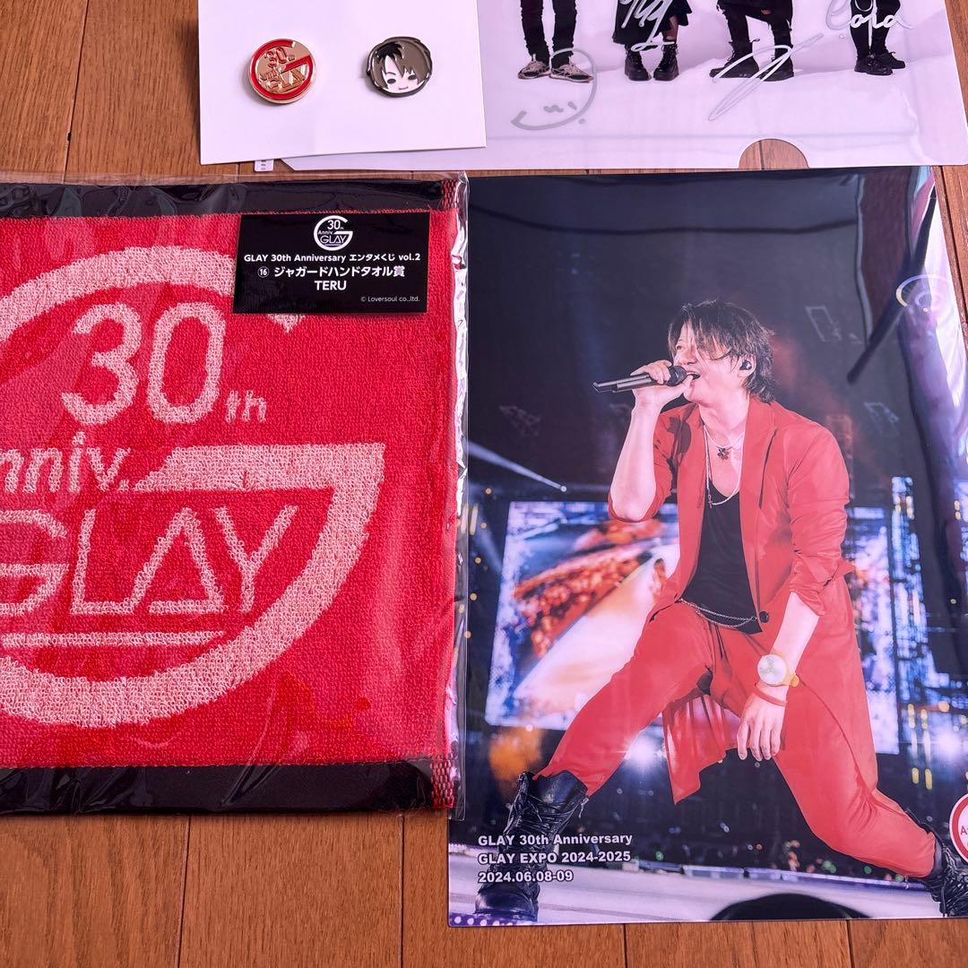 GLAY TERU 直筆サイン入りクリアファイル 1番クジ景品3点セット