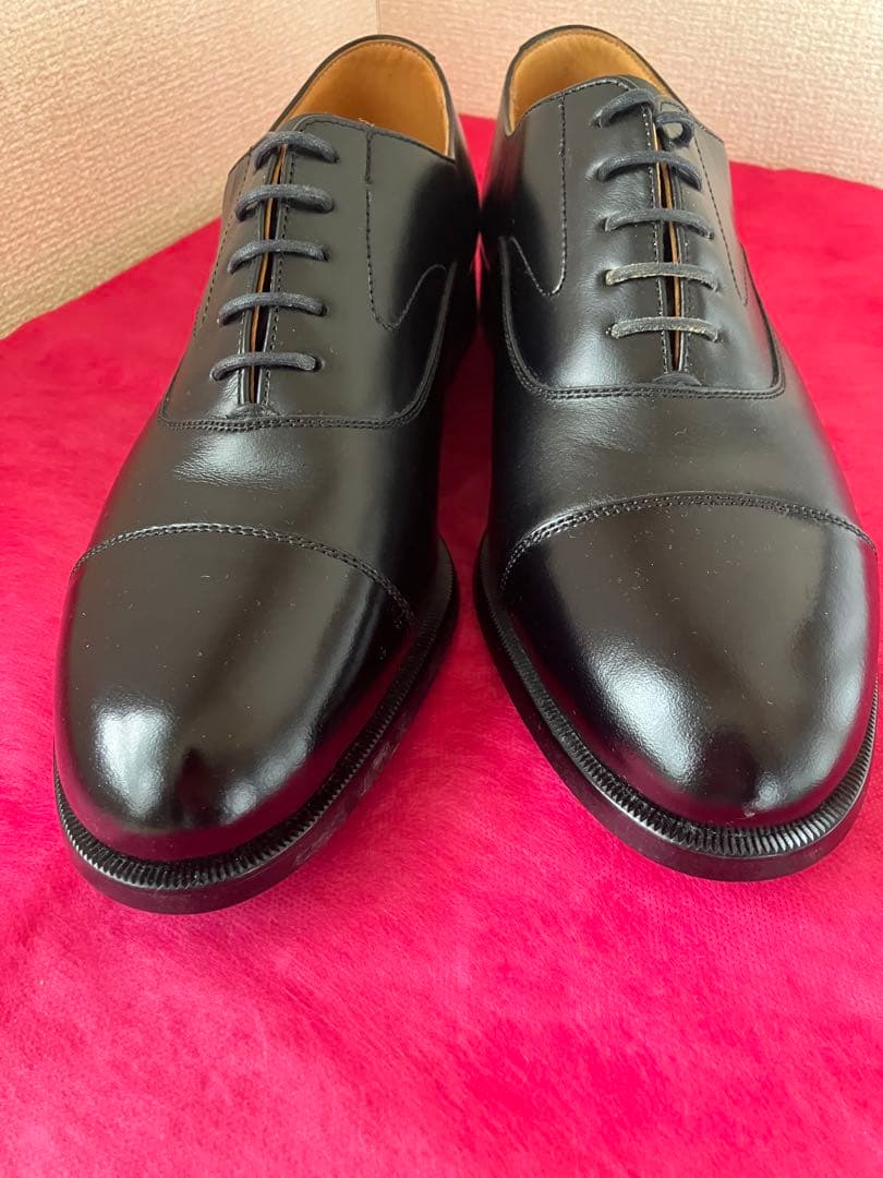 REGAL ブラック ストレートチップ レザーシューズ 革靴