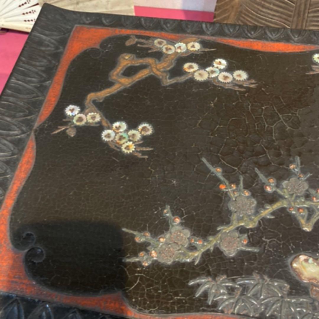 正倉院御物　唐物　松鶴四方台　壇紋