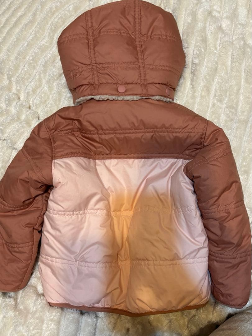 Patagonia フード付き中綿コート 2T ピンク