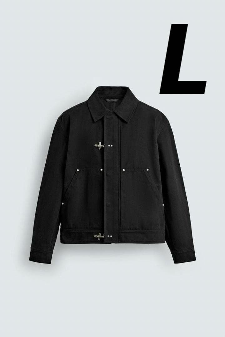 ZARA ザラ リラックスフィットトグルボタンジャケット L