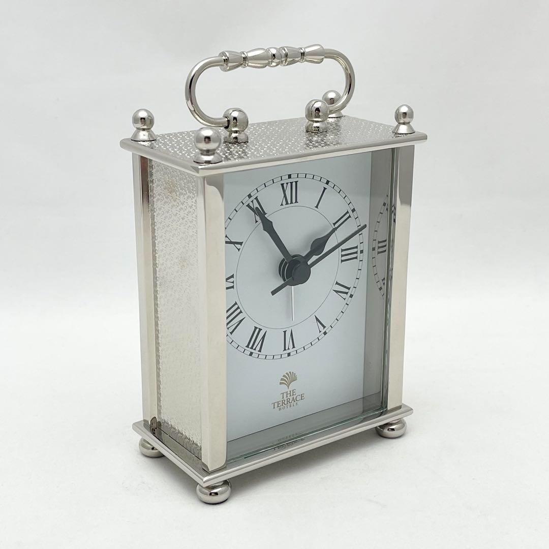 【極美品】ザ・テラスホテルズ 置時計 シルバー 沖縄 ブセナテラス